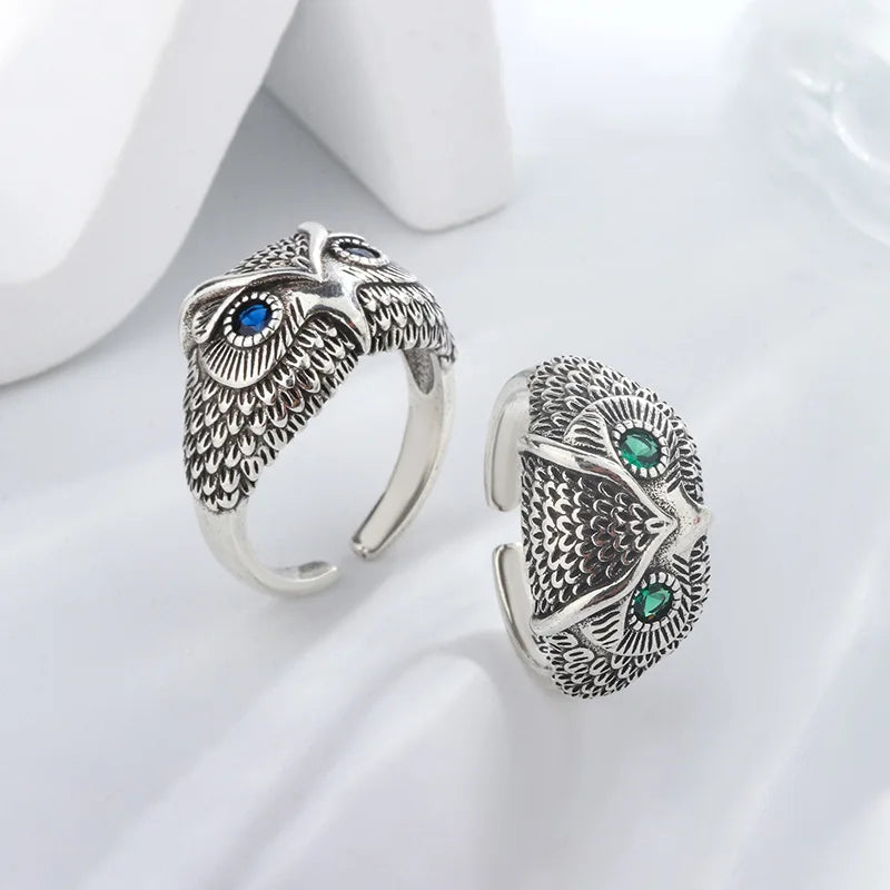 Sterling Silver Owl Ring