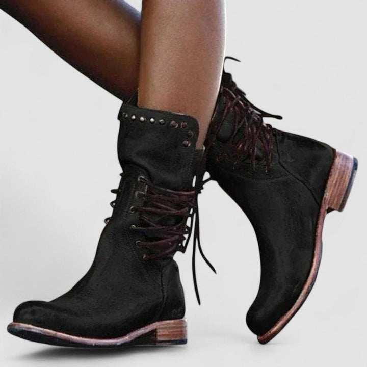 Mae | Bottines à lacets cloutées