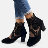 Norene | Bottines en dentelle à talon