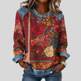 Sweat Tapisserie Bordeaux pour Femme Michèle