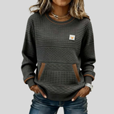 Sweat Matelassé Col Rond pour Femme Chloé