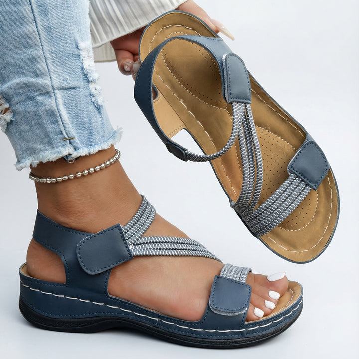 Jasmina | Sandales à brides élastiques et scratch