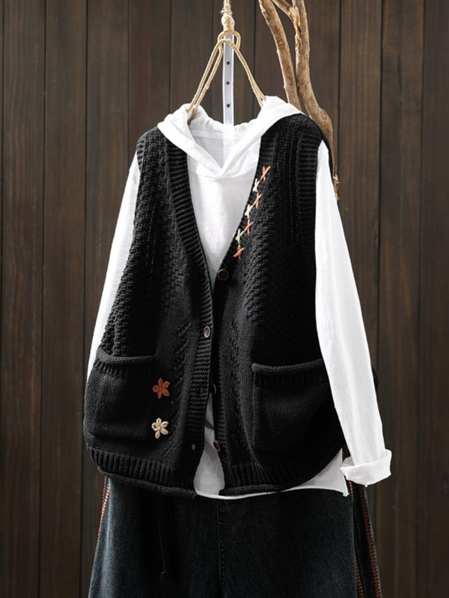 FLORIANNE | GILET EN TRICOT