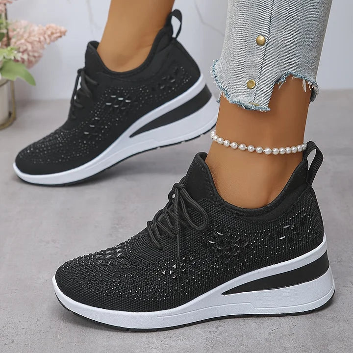 Clara | Baskets à strass et lacets