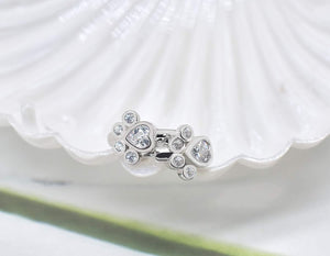 Paw Huggie Hoops with Sparkling Zirconia
