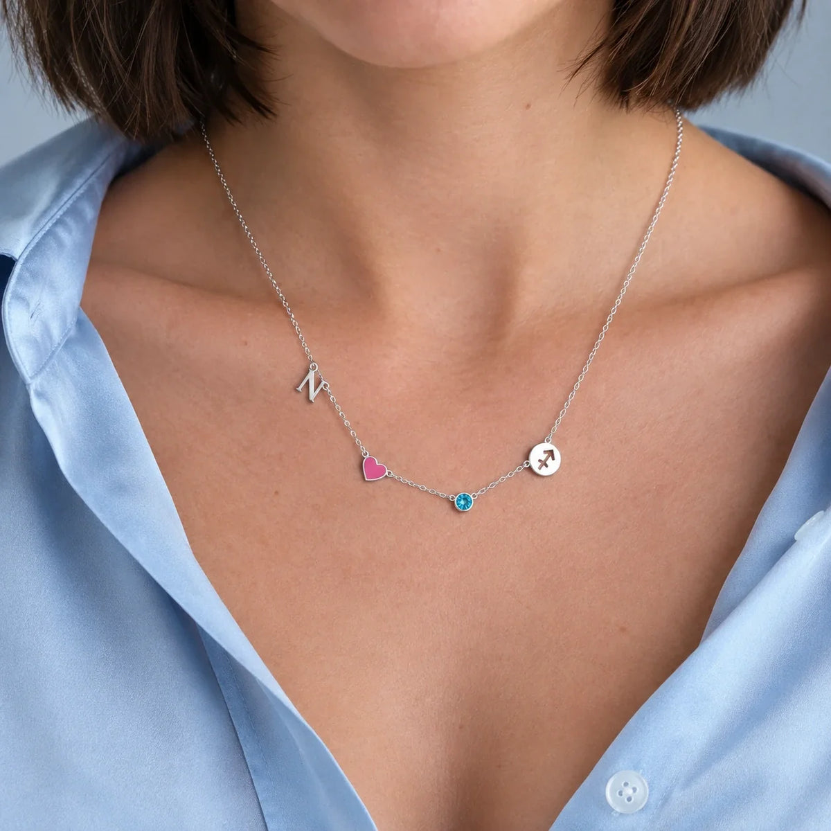 Gepersonaliseerde Ketting met Hartje & Initiaal