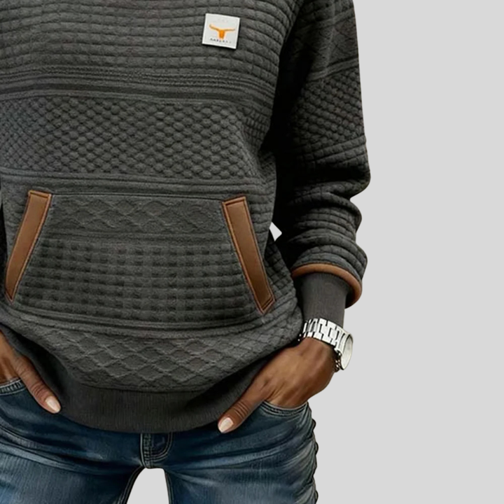 Sweat Matelassé Col Rond pour Femme Chloé