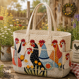 Agathe | Sac cabas matelassé à la poule des prés