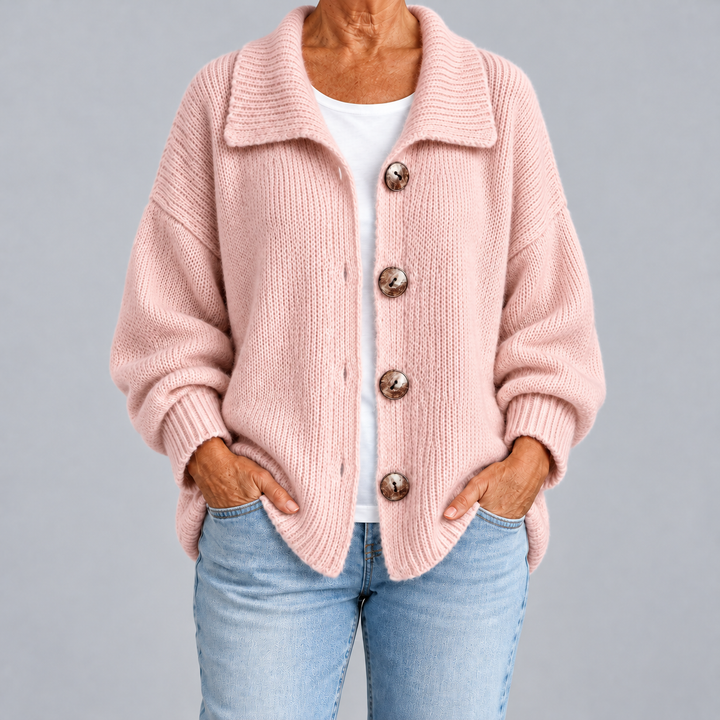 Chiara | Cardigan ample à col et boutons