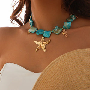 Ocean Dreams Blue Necklace