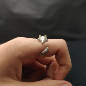 Silver Fox Ring for Women