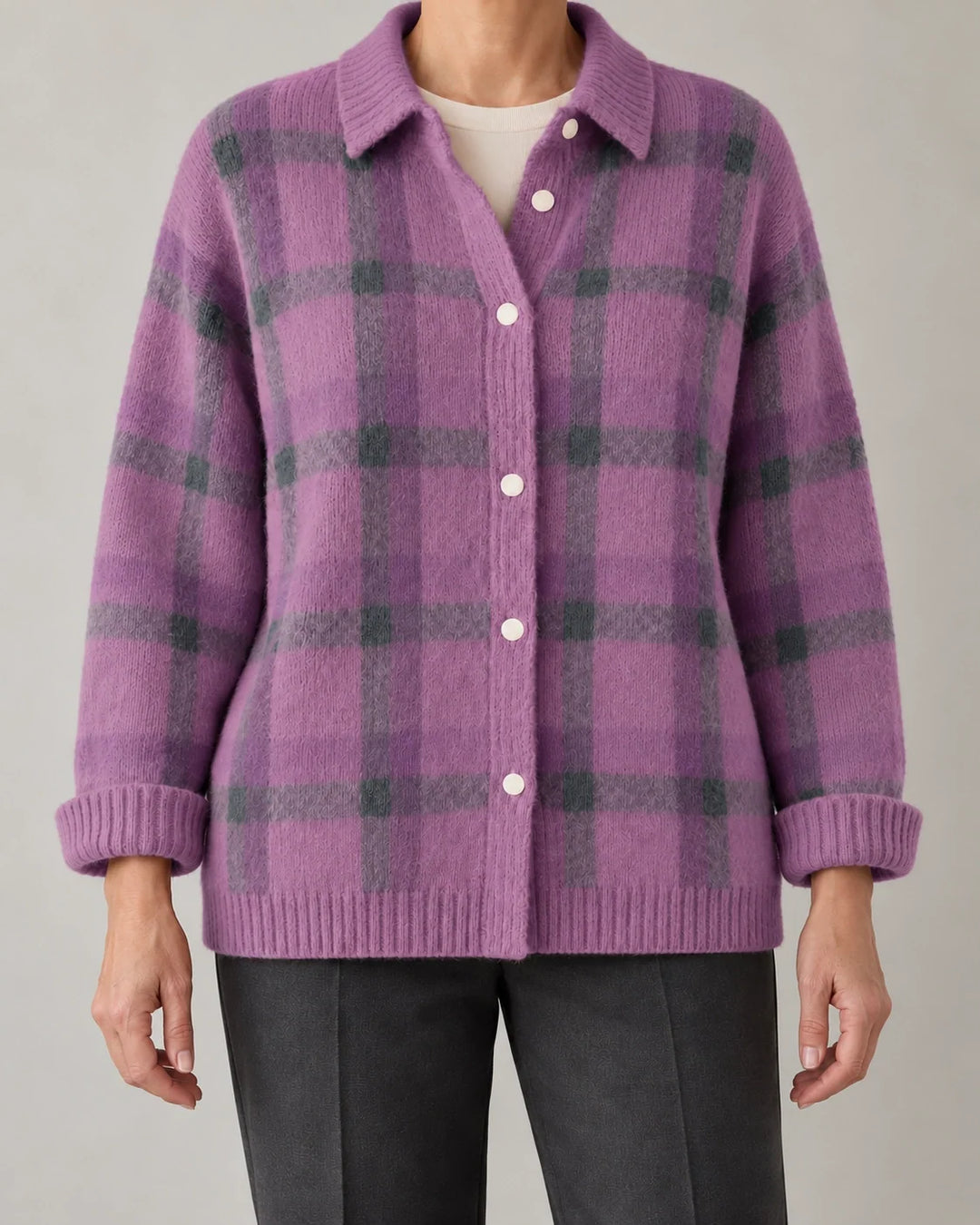 Candida | Cardigan à carreaux