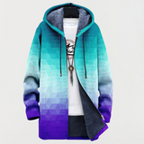 Arden | Manteau à motif hexagonal dégradé