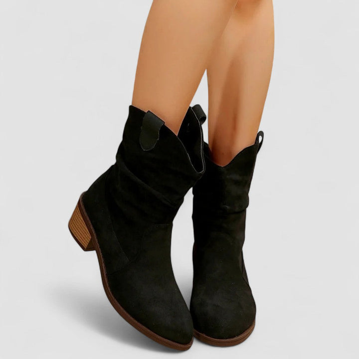 Rachy | Bottines western plissées