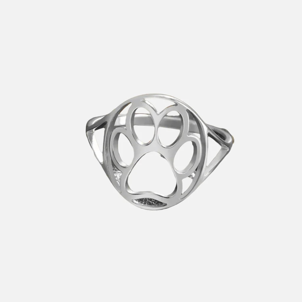 Open Paw Ring in Stainless Steel – Lightweight & Stylish