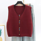 LE MARIBEL | GILET TRICOT À BOUTONS COLORÉS