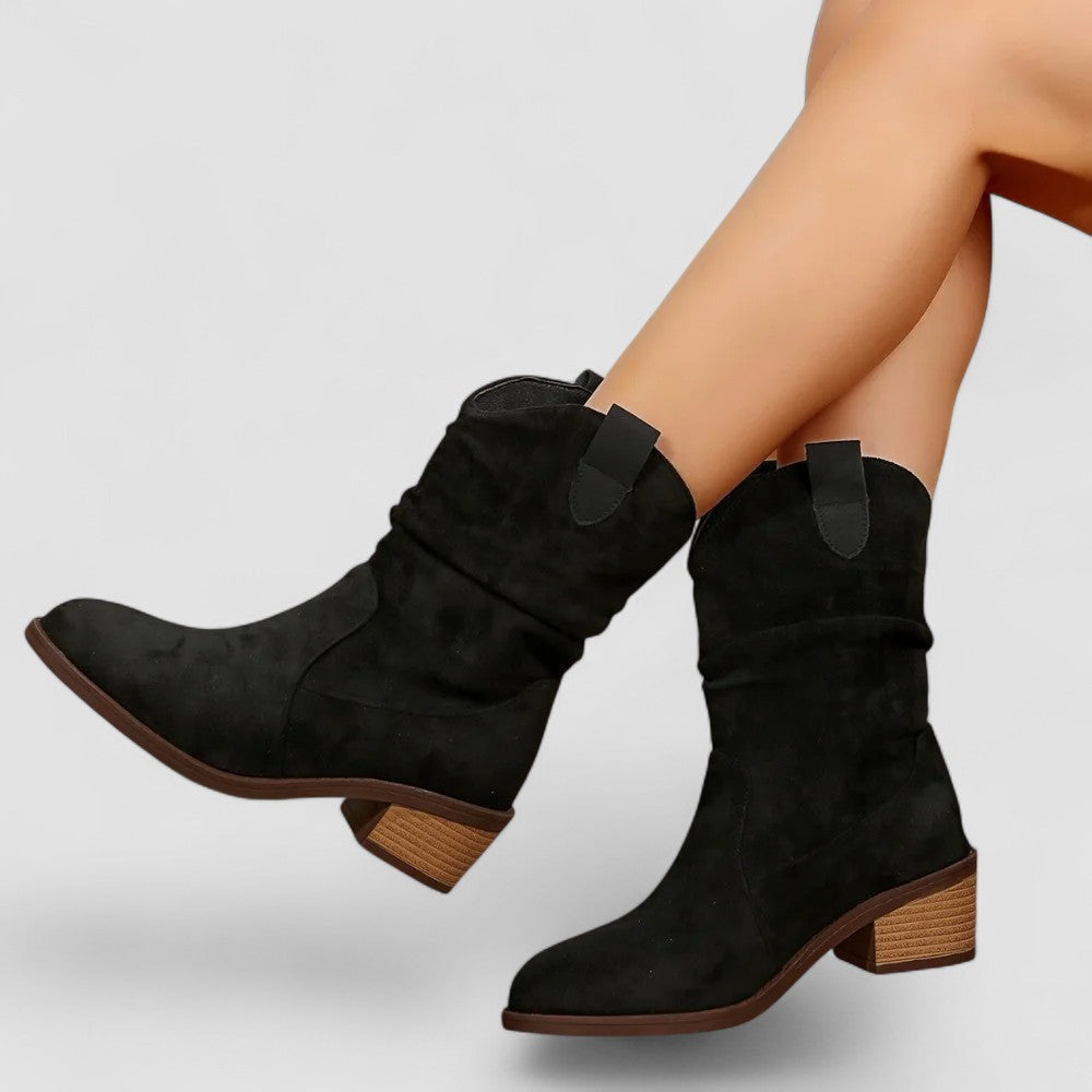 Rachy | Bottines western plissées