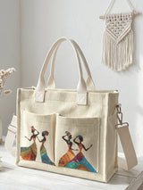 Femmes d’Art | Sac cabas en velours côtelé
