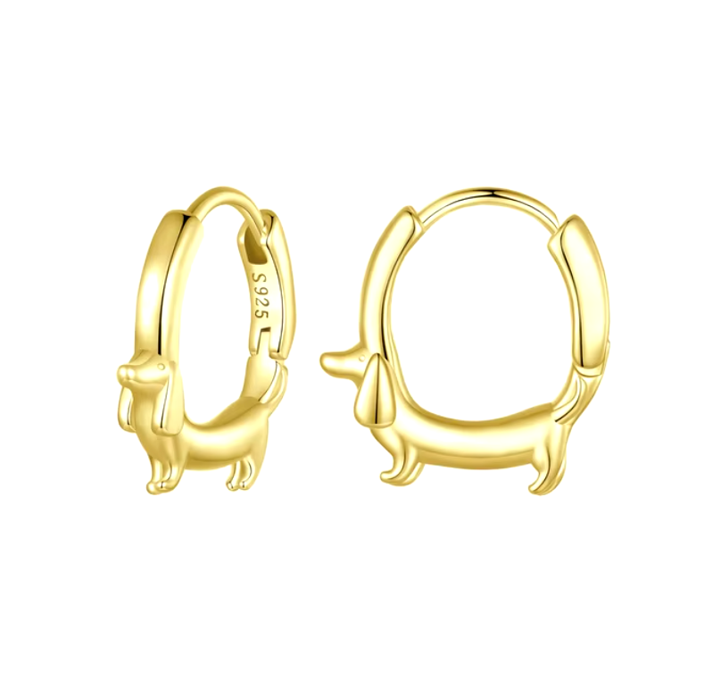 Precious Dachshund Hoops - A Pup Mom's Treasure