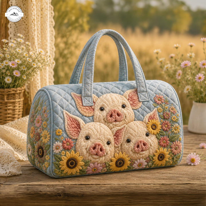 Pauline | Sac de voyage matelassé aux trois petits cochons
