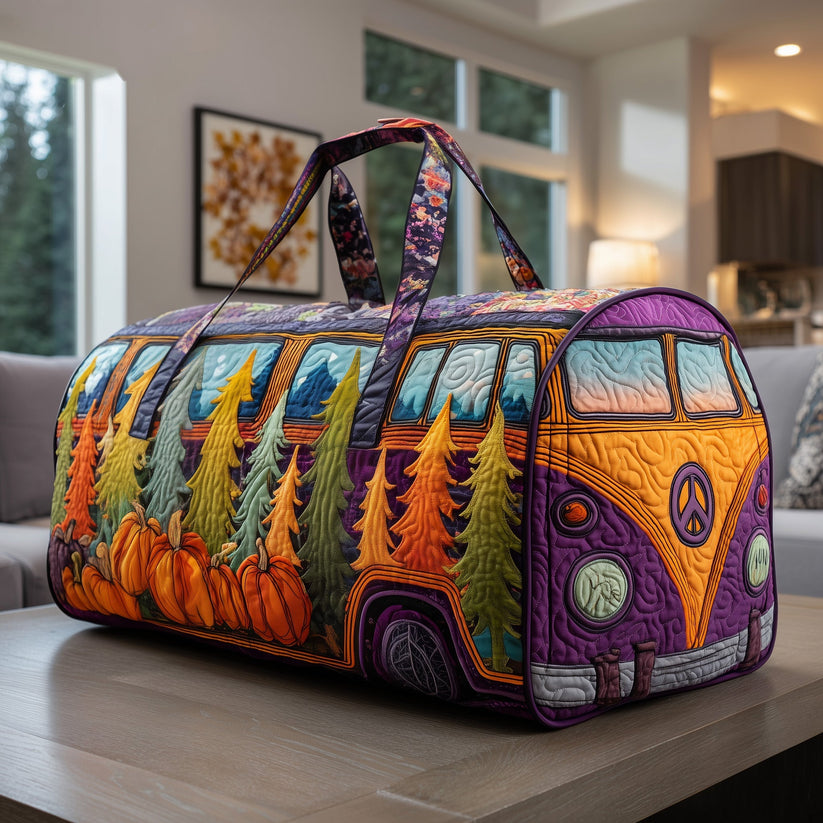 Colette | Sac de voyage matelassé aux citrouilles et pins