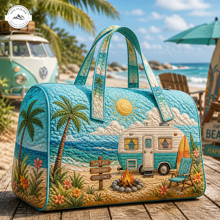 Magali | Sac de voyage matelassé au camping en bord de mer