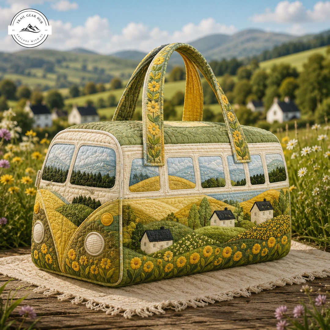 Inès | Sac de voyage matelassé à la campagne pittoresque