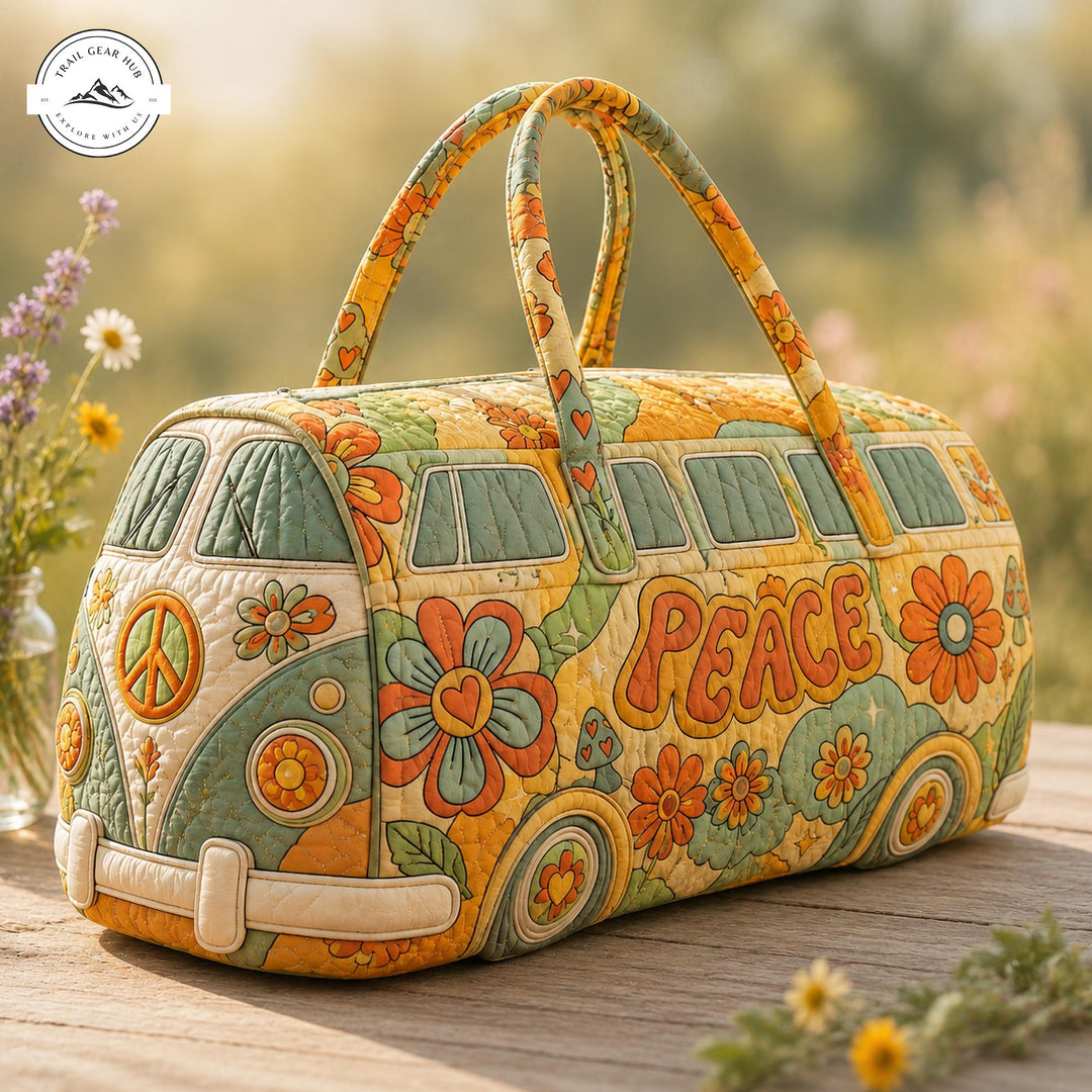 Valentine | Sac de voyage matelassé aux fleurs bohèmes
