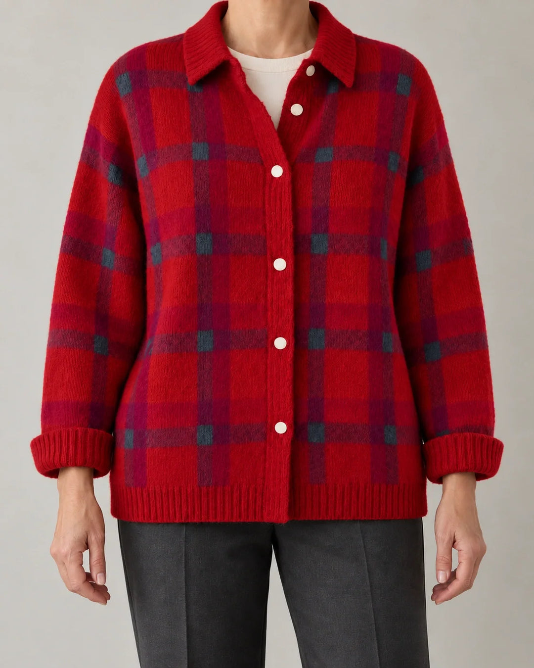 Candida | Cardigan à carreaux