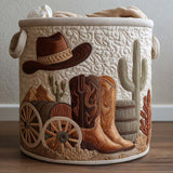 Esprit Western | Panier de Rangement Matelassé