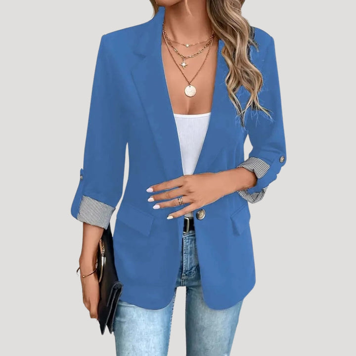 Blazer à manches retroussées