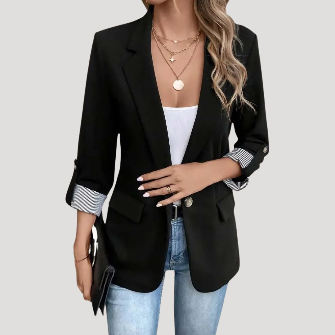 Blazer à manches retroussées