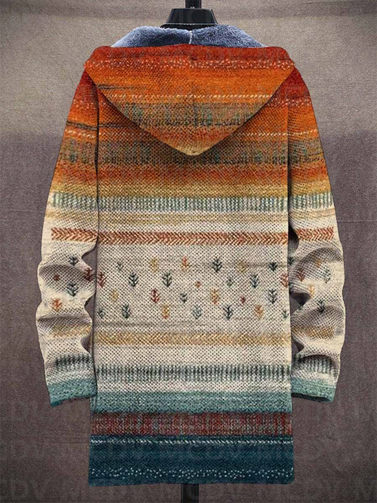 Diana | Manteau-cardigan à capuche artistique