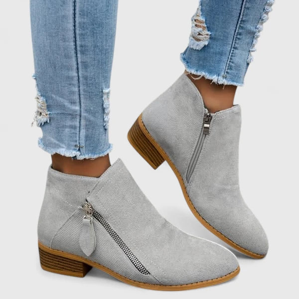 Marizheah | Bottines effet jean à zip latéral