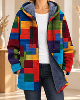 Cynthia | Cardigan à capuche artistique