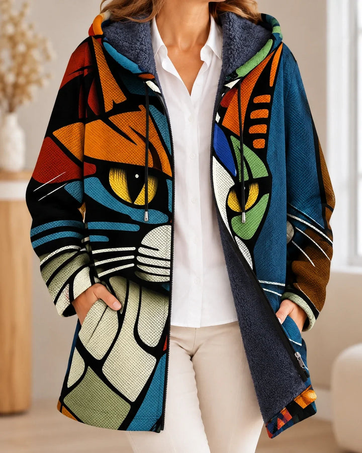 Rosalind | Cardigan à capuche artistique
