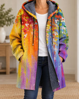 Delia | Cardigan à capuche artistique