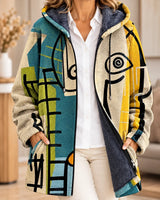 Gareth | Cardigan à capuche artistique