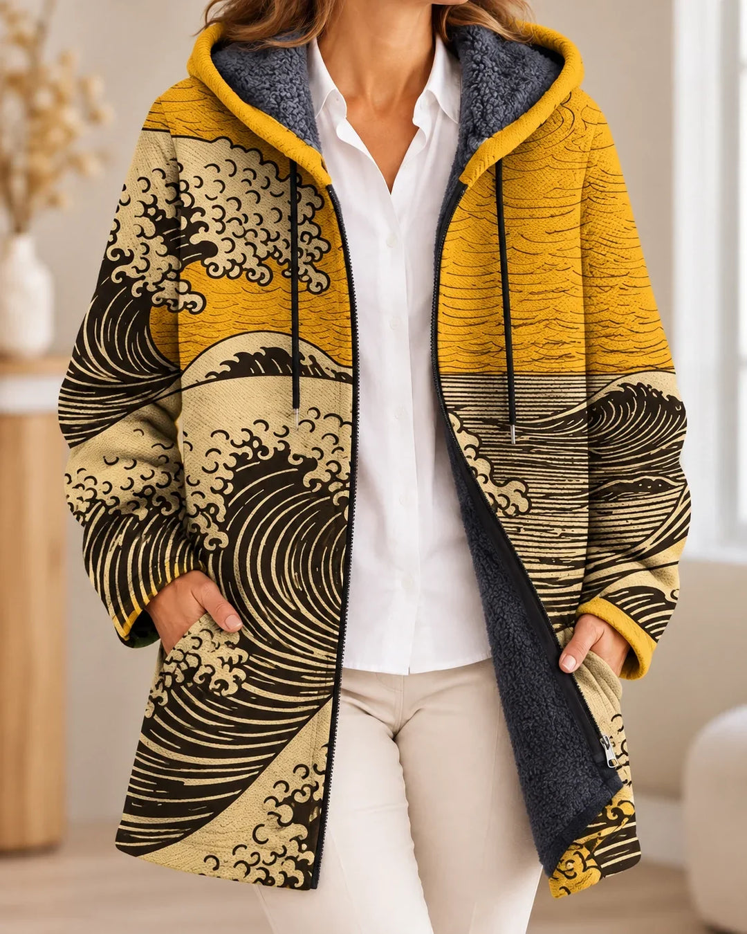 Margot | Cardigan à capuche artistique