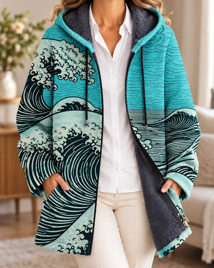 Margot | Cardigan à capuche artistique