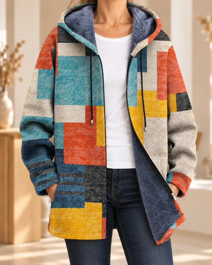 Delia | Cardigan à capuche artistique