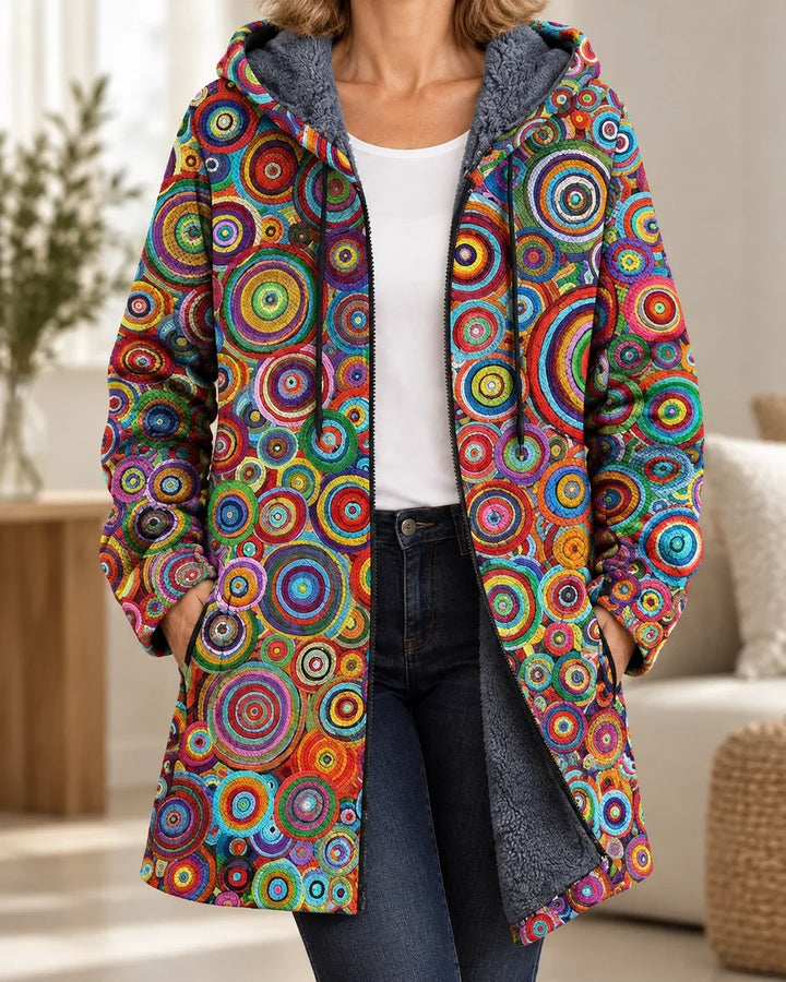 Rowena | Cardigan à capuche artistique