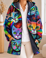 Rowland | Cardigan à capuche artistique