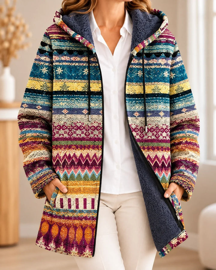 Souci | Cardigan à capuche artistique