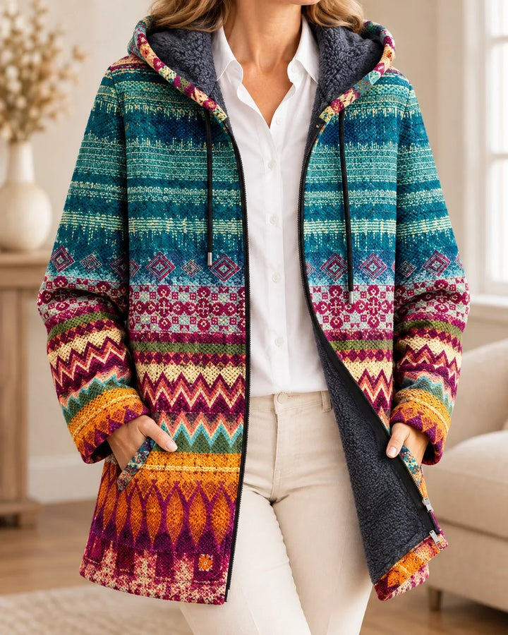 Tallulah | Cardigan à capuche artistique