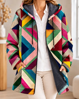 Vivienne | Cardigan à capuche artistique