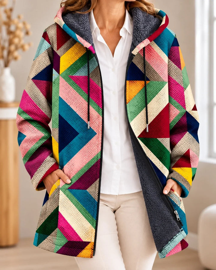 Vivienne | Cardigan à capuche artistique