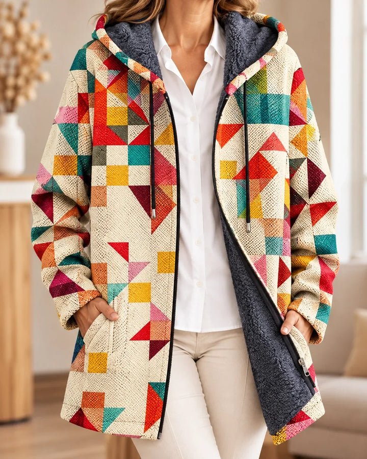 Vivienne | Cardigan à capuche artistique