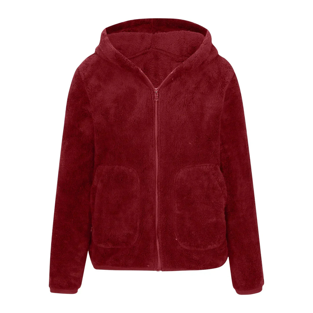 Avery - Sweat-shirt en polaire corail super doux