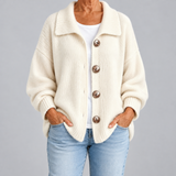 Chiara | Cardigan ample à col et boutons